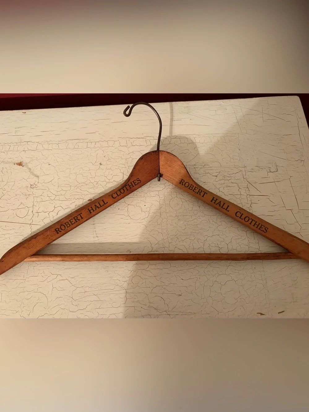 Set of 2 Antique Wood Hangers. Perfect for Displaying your Vintage Clothes!
